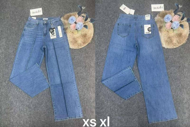 Spodnie damskie jeansy Roz XS-XL, 1 Kolor Paczka 10 szt