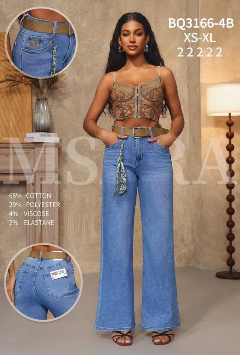 Spodnie damskie jeansy Roz XS-XL, 1 Kolor Paczka 10 szt