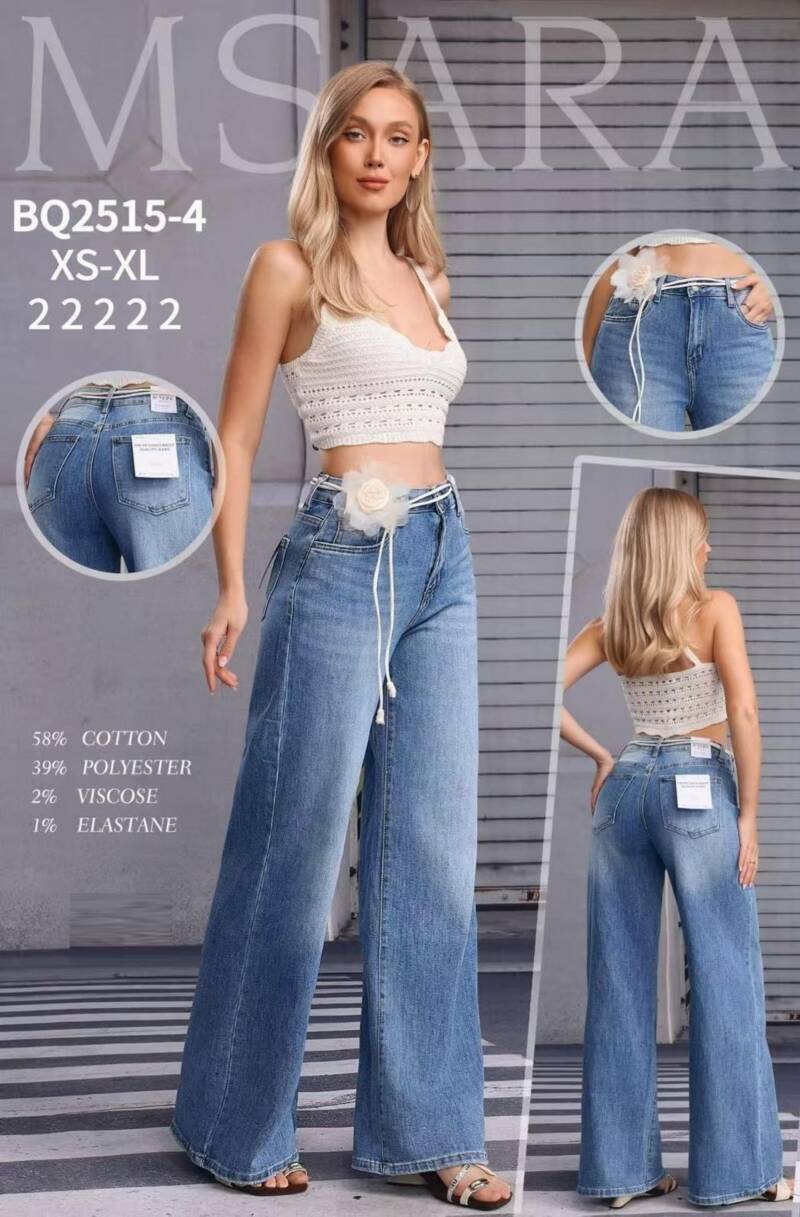 Spodnie damskie jeansy Roz XS-XL, 1 Kolor Paczka 10 szt 1