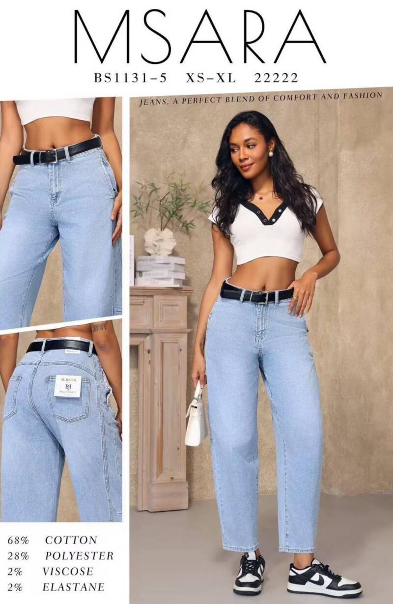 Spodnie damskie jeansy Roz XS-XL, 1 Kolor Paczka 10 szt 1