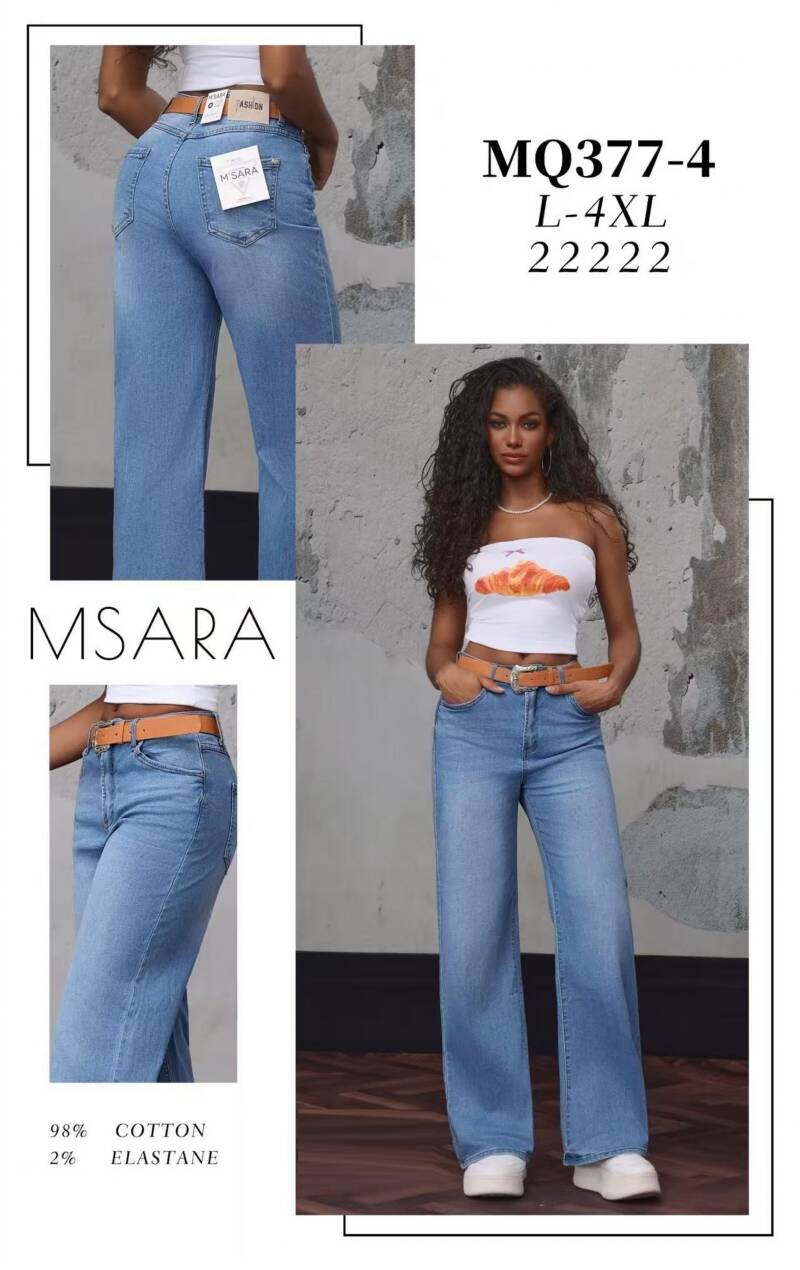 Spodnie damskie jeansy Roz L-4XL, 1 Kolor Paczka 10 szt 1