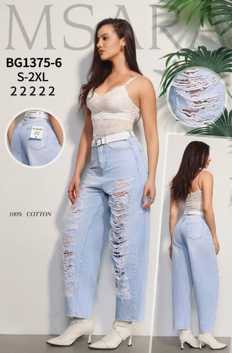 Spodnie damskie jeansy Roz S-2XL, 1 Kolor Paczka 10 szt