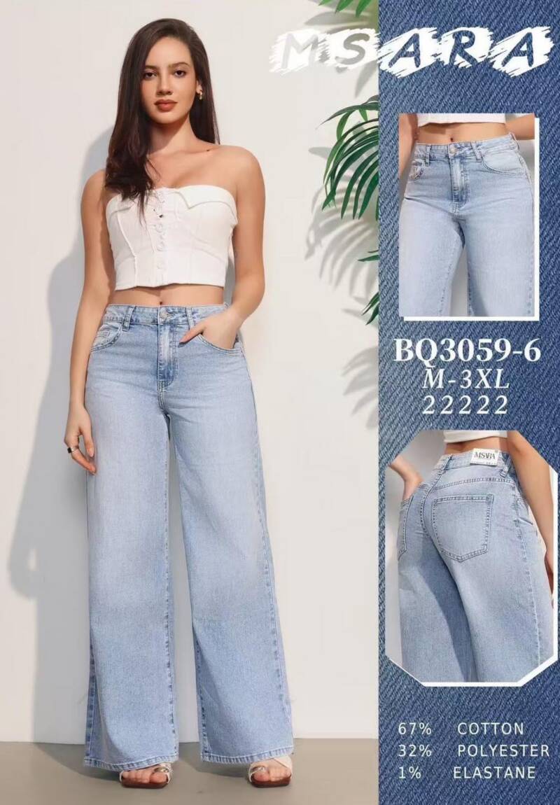 Spodnie damskie jeansy Roz M-3XL, 1 Kolor Paczka 10 szt 1