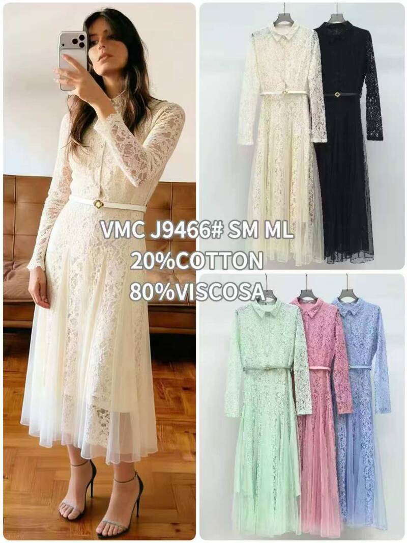 Sukienki damskie (Francja produkt) Roz S/M-L/XL , Mix Kolor .Paczka 6 szt