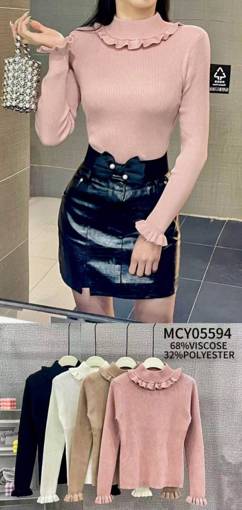 Swetry damskie (Francja produkt) Roz Standard, Mix Kolor .Paczka 12 szt