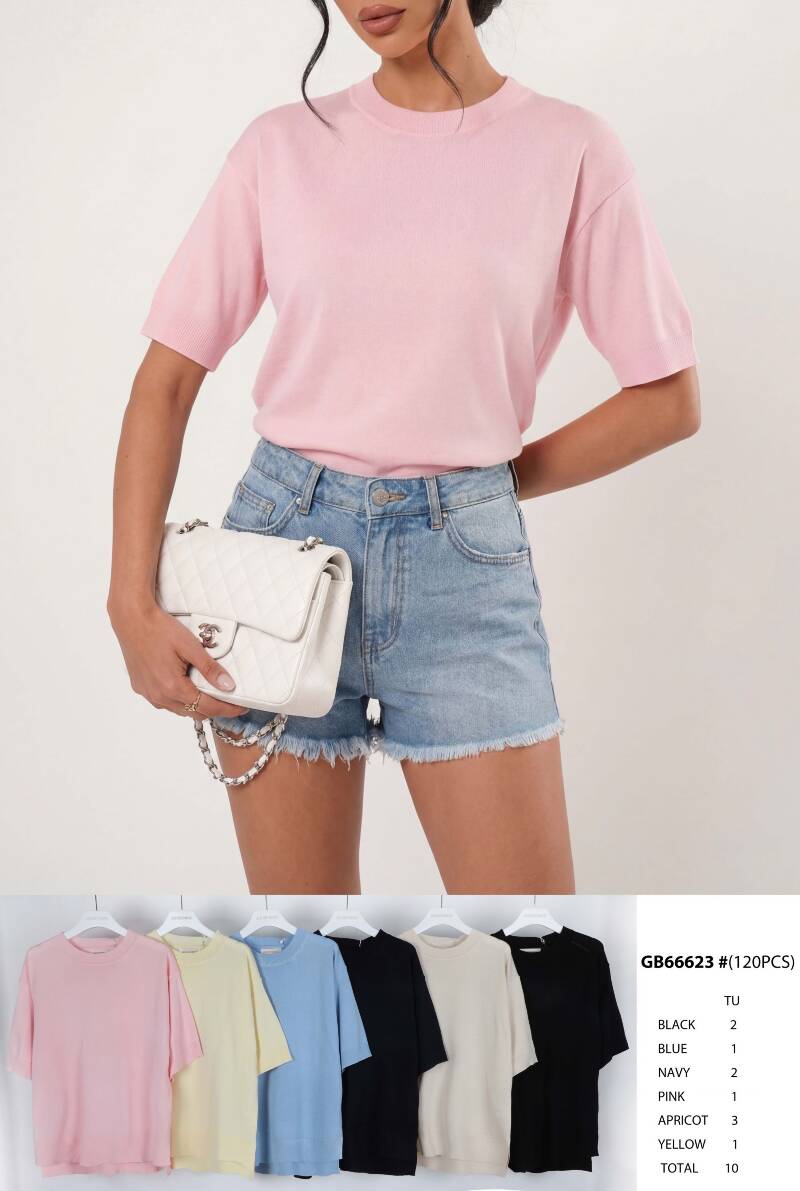 Bluzki damskie (Francja produkt) Roz Standard, Mix Kolor .Paczka 10 szt