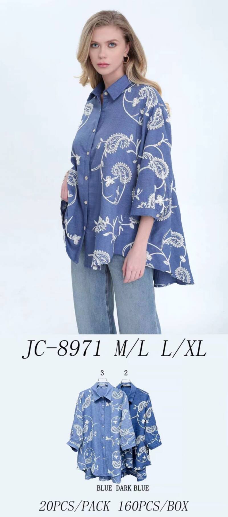 Koszula damska Roz M/L-L/XL, Mix Kolor Paczka 5 szt