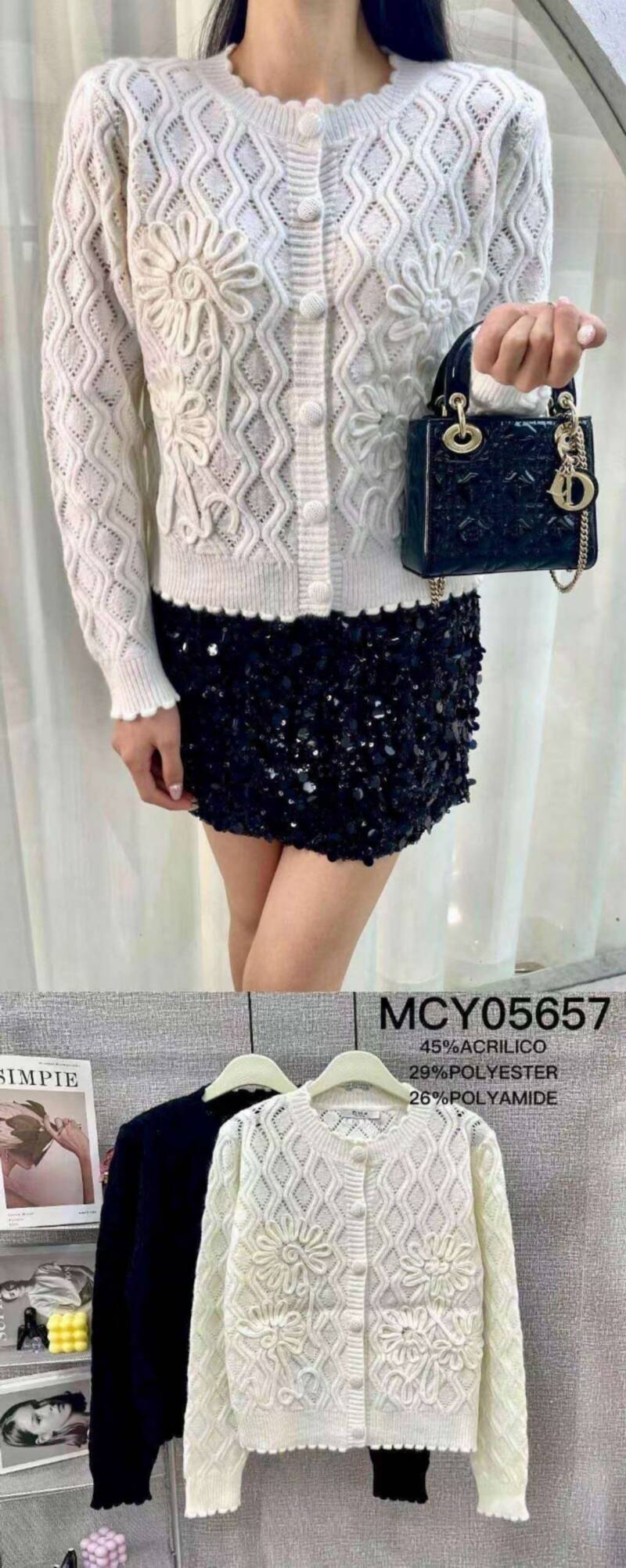 Swetry damskie (Francja produkt) Roz Standard, Mix Kolor .Paczka 12 szt 1