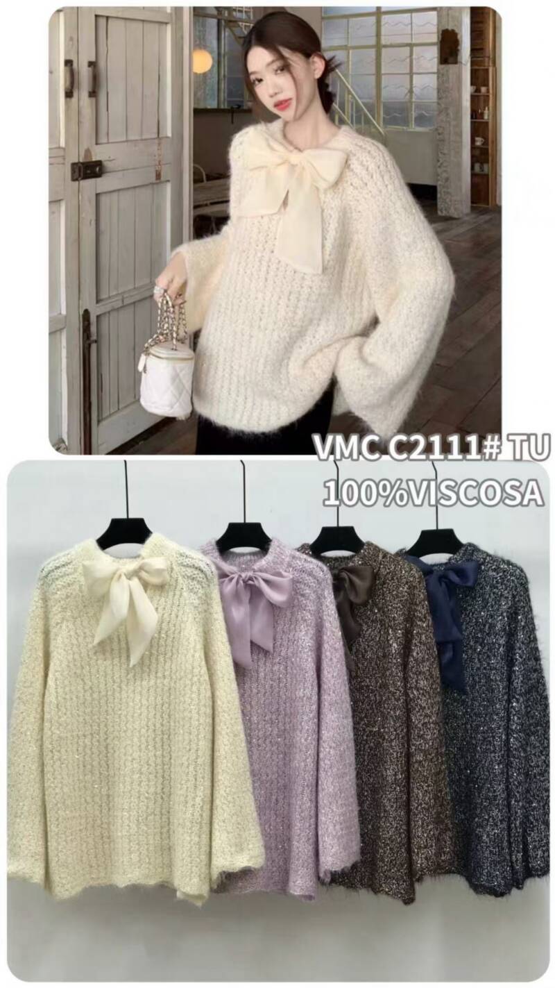 Swetry damskie (Francja produkt) Roz Standard, Mix Kolor .Paczka 12 szt