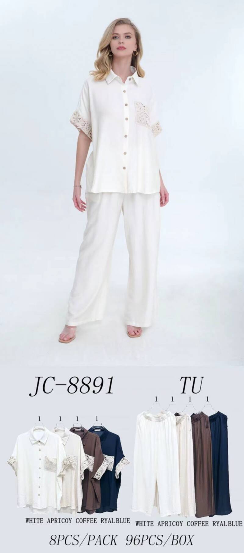 Komplet damskie Roz Standard, Mix Kolor Paczka 4 szt