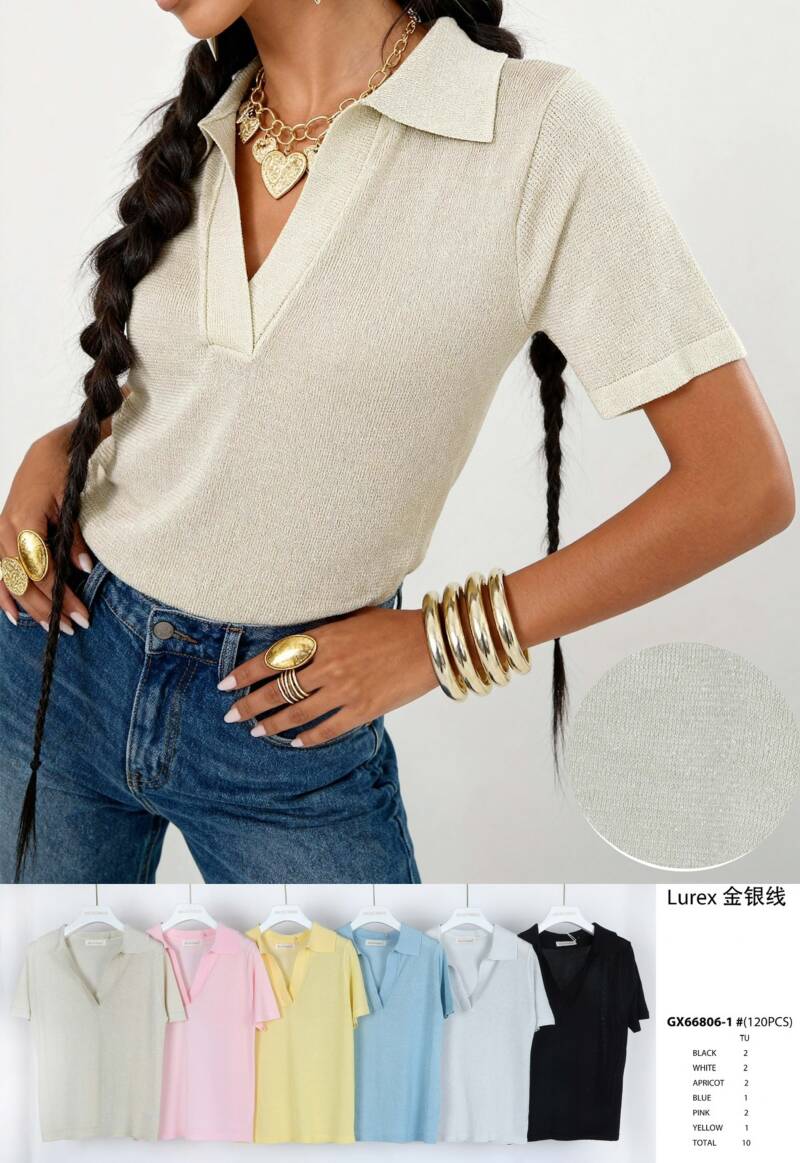 Bluzki damskie (Francja produkt) Roz Standard, Mix Kolor .Paczka 10 szt