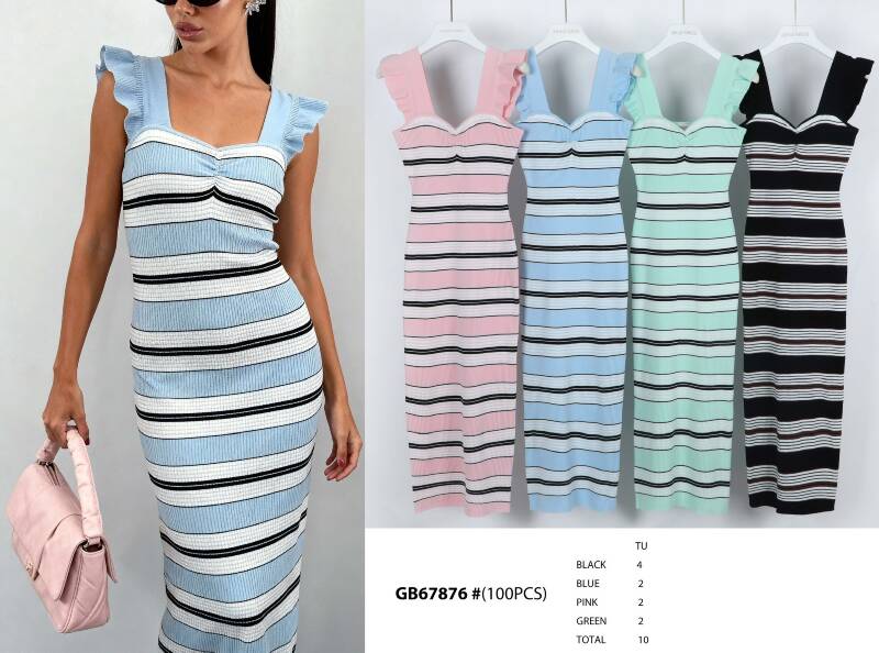 Sukienka damska (Francja produkt) Roz Standard, Mix Kolor .Paczka 10 szt