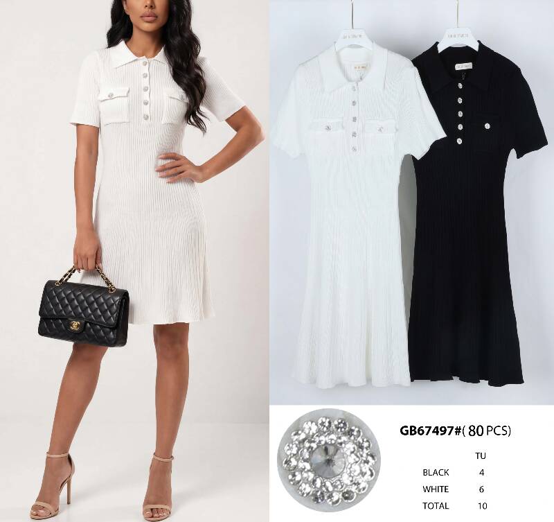 Sukienka damska (Francja produkt) Roz Standard, Mix Kolor .Paczka 10 szt