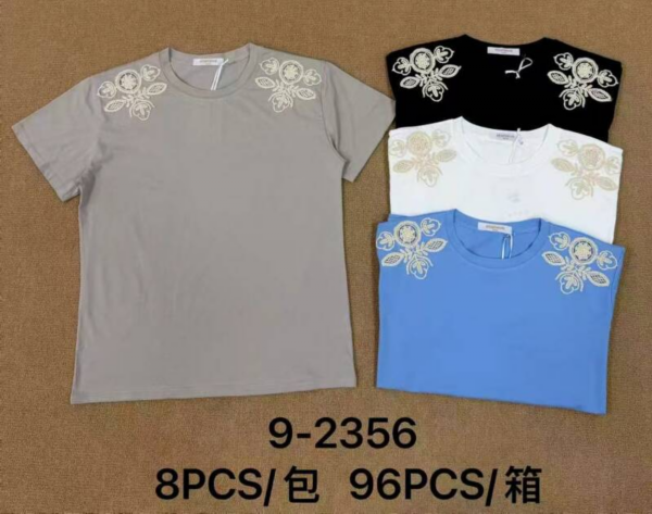 Bluzki damskie Roz Standard, Mix Kolor Paczka 8 szt