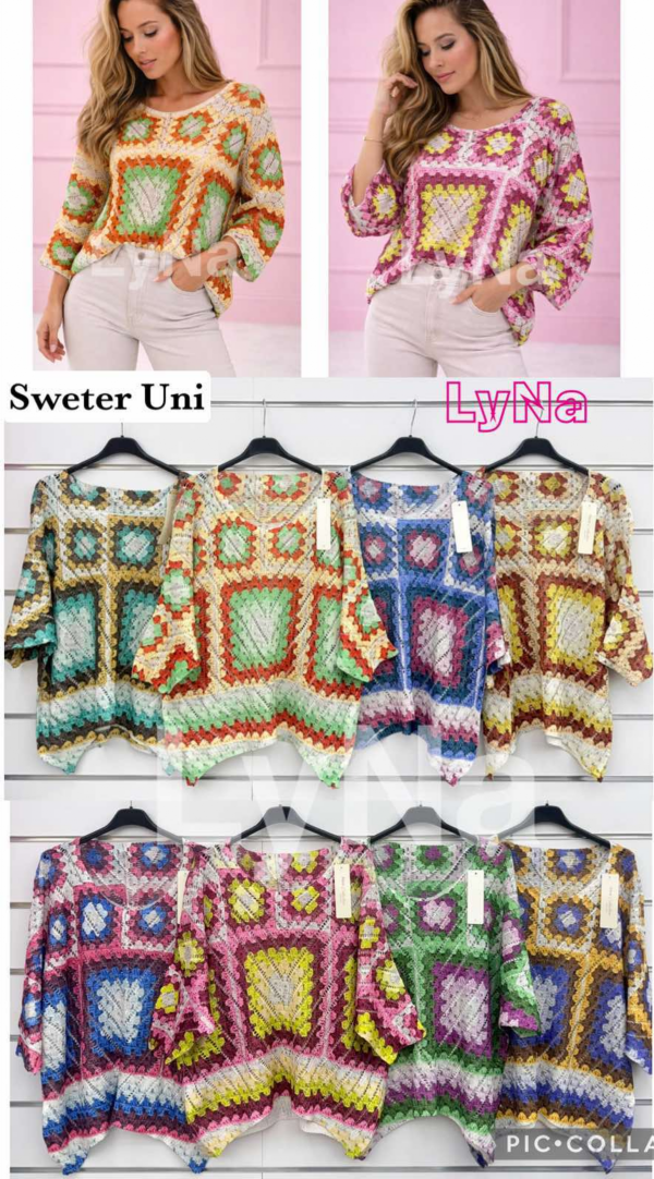 Swetry damskie (Włoskie produkt) Roz Standard, Mix Kolor Paczka 5 szt