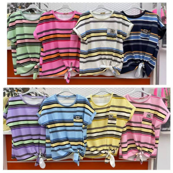 Bluzki damskie (Włoskie produkt) Roz Standard, Mix Kolor Paczka 5 szt