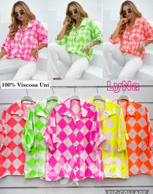 Koszule damskie (Włoskie produkt) Roz Standard, Mix Kolor Paczka 5 szt