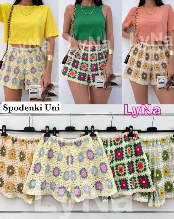 Spodenki damskie (Włoskie produkt) Roz Standard, Mix Kolor Paczka 5 szt