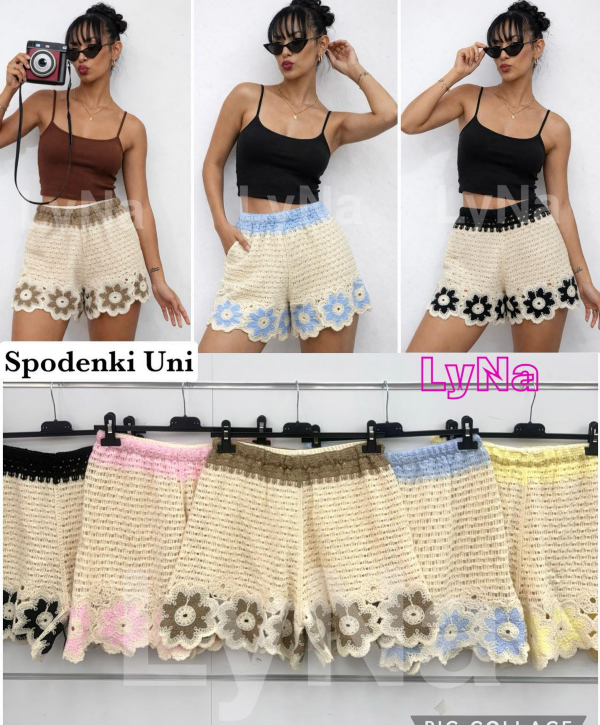 Spodenki damskie (Włoskie produkt) Roz Standard, Mix Kolor Paczka 5 szt