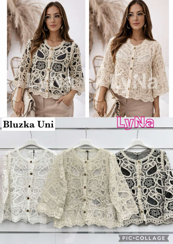 Bluzki damskie (Włoskie produkt) Roz Standard, Mix Kolor Paczka 5 szt