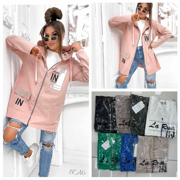 Kurtki damskie cienki Roz Standard, Mix Kolor Paczka 10 szt