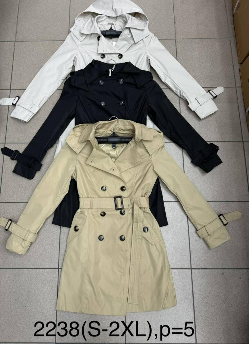 Plaszcze damkie Roz S-2XL,1 Kolor Paczka 5 szt