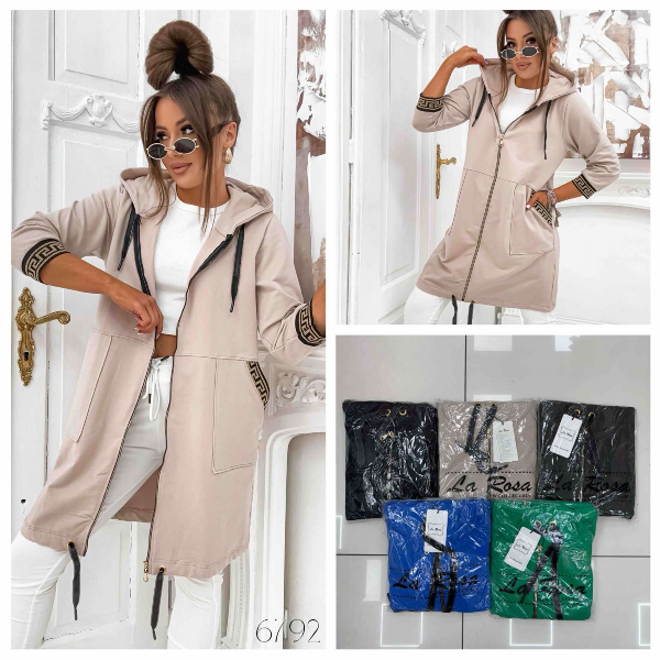 Kurtki damskie cienki Roz Standard, Mix Kolor Paczka 10 szt