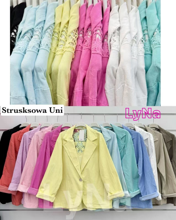 Żakiety damskie (Włoskie produkt) Roz Standard, Mix Kolor Paczka 5 szt