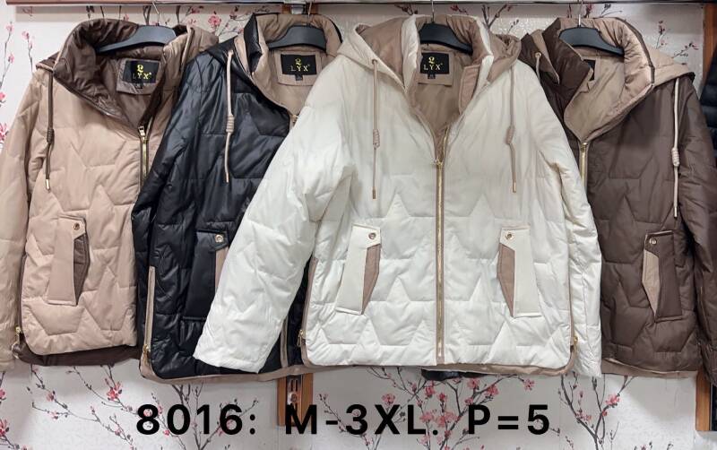 Kurtki damskie cienki Roz M-3XL ,1 Kolor Paczka 5 szt