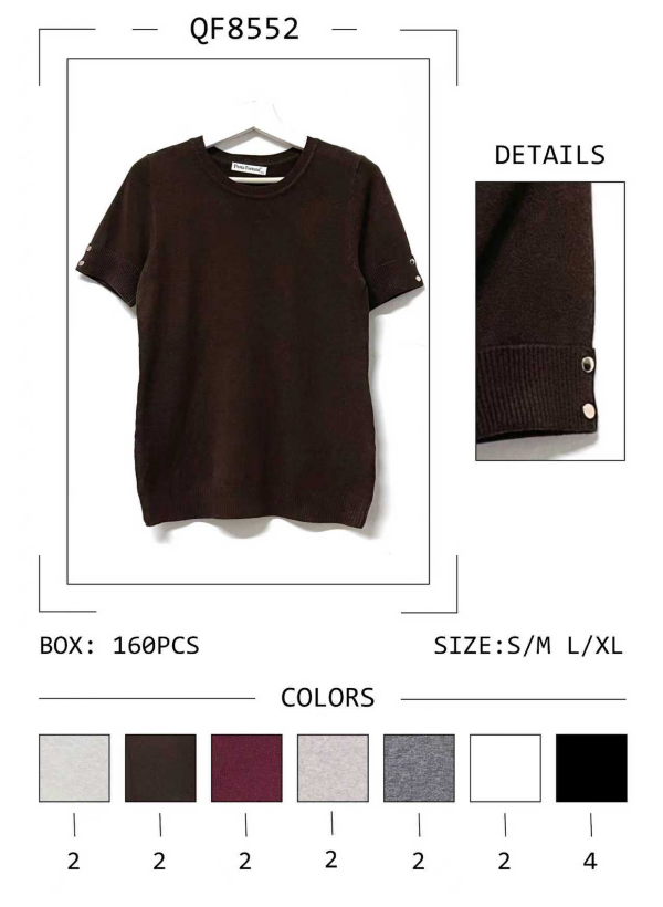 Bluzki damskie Roz S/M-L/XL , Mix Kolor Paczka 8 szt 1