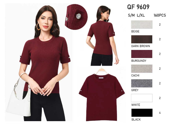 Bluzki damskie Roz S/M-L/XL , Mix Kolor Paczka 8 szt 1