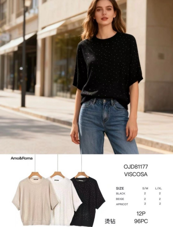 Bluzki damskie Roz S/M-L/XL , Mix Kolor Paczka 12 szt