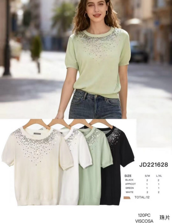 Bluzki damskie Roz S/M-L/XL , Mix Kolor Paczka 12 szt