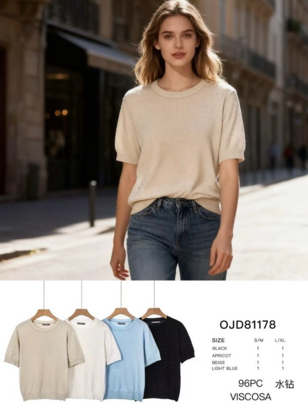 Bluzki damskie Roz S/M-L/XL , Mix Kolor Paczka 8 szt