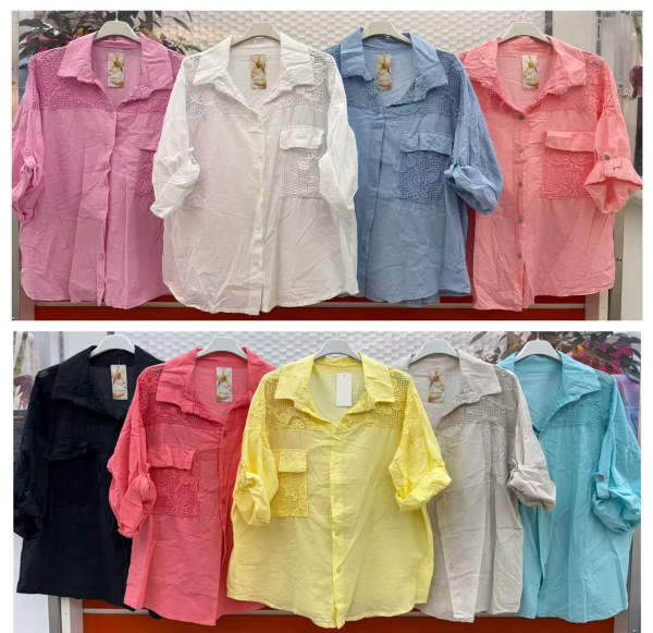 Koszule damskie (Włoskie produkt) Roz Standard, Mix Kolor Paczka 5 szt