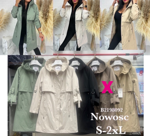 Kurtki damskie cienki Roz S-2XL, 1 Kolor Paczka 5 szt 1