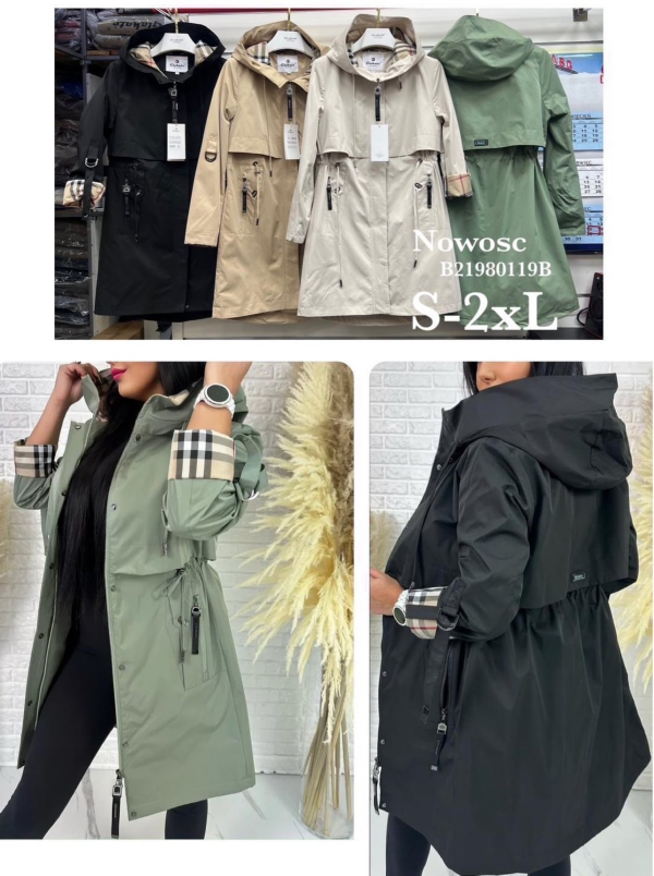 Kurtki damskie cienki Roz S-2XL, 1 Kolor Paczka 5 szt 1