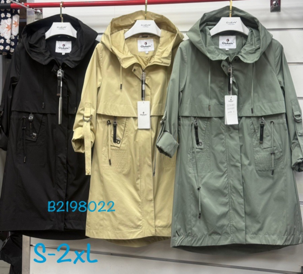 Kurtki damskie cienki Roz S-2XL, 1 Kolor Paczka 5 szt