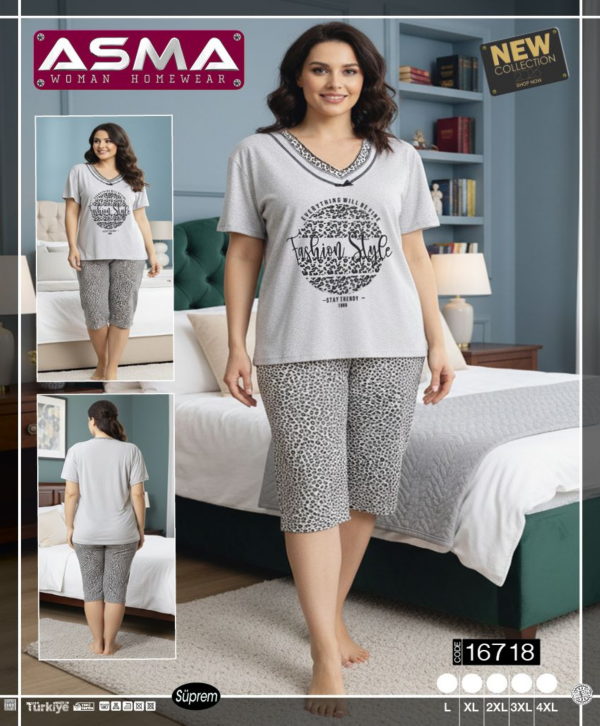 Piżama damska Roz L-4XL, Mix kolor Paczka 15 szt