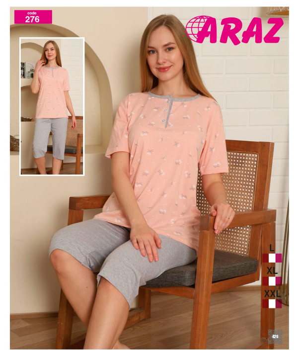 Piżama damska Roz Standard, Mix kolor Paczka 12 szt