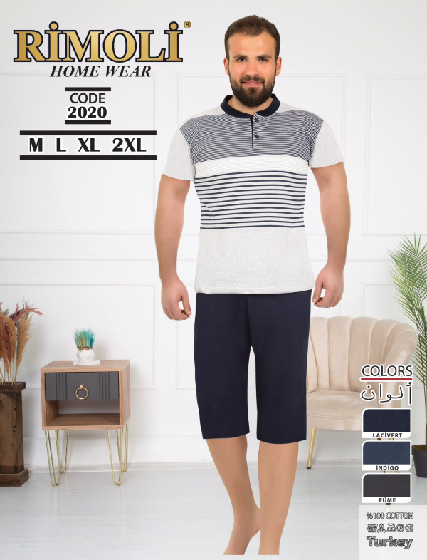 Piżama męska Roz M/L-XL-2XL, Mix kolor Paczka 8 szt 