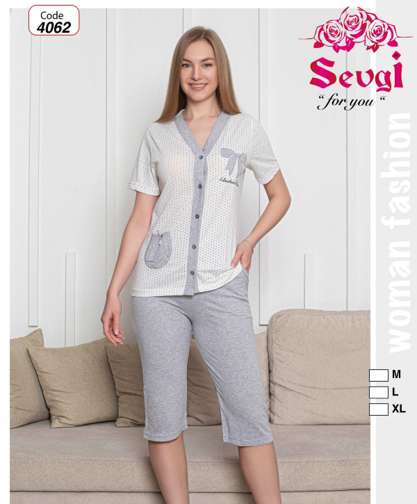 Piżama damska Roz M-XL, Mix kolor Paczka 12 szt