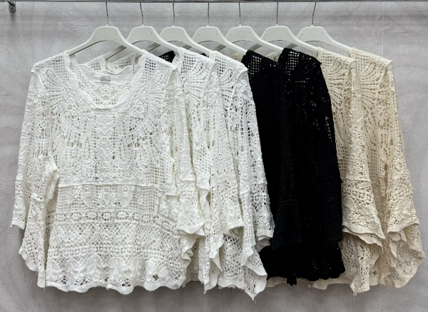 Bluzki damskie (Włoskie produkt) Roz Standard, Mix Kolor Paczka 5 szt