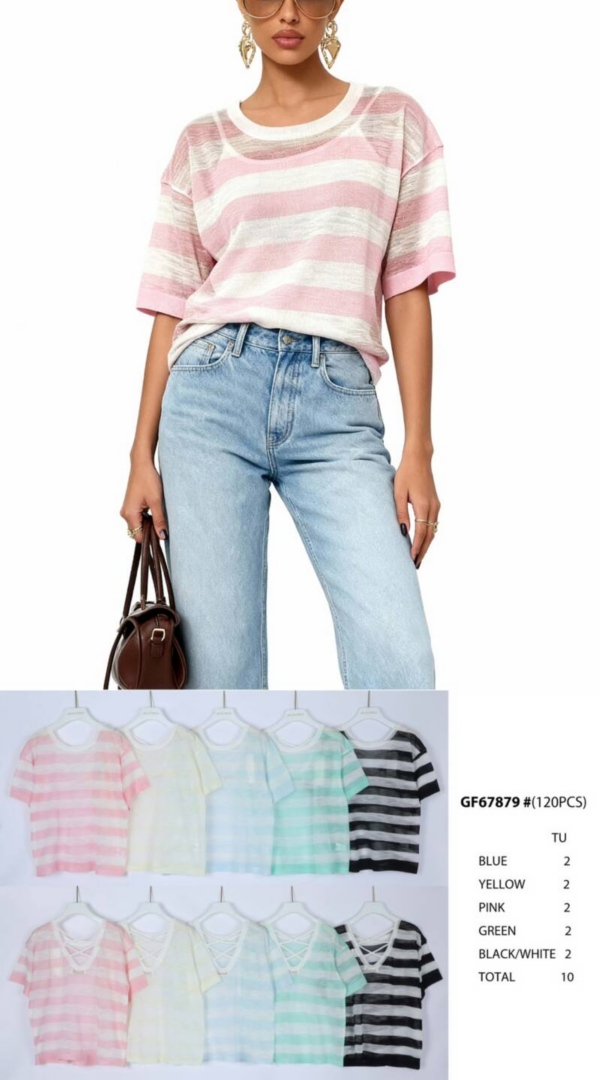 Bluzki damskie (Francja produkt) Roz Standard, Mix Kolor .Paczka 10 szt