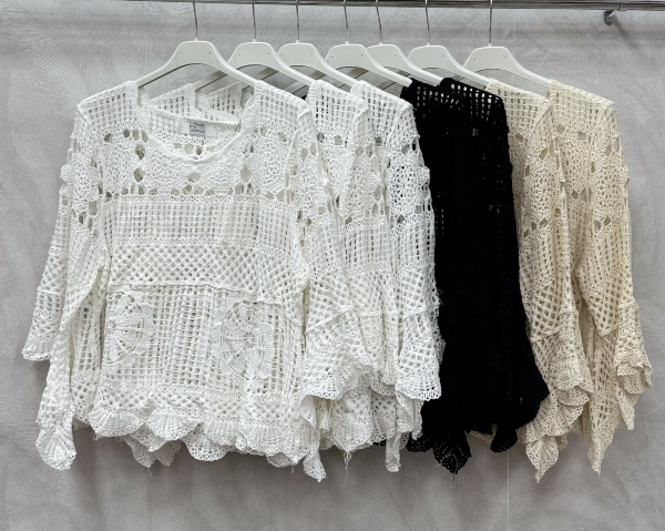 Bluzki damskie (Włoskie produkt) Roz Standard, Mix Kolor Paczka 5 szt