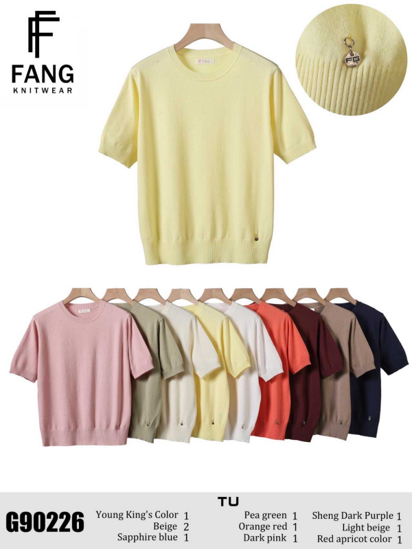  Bluzki damskie Roz Standard, Mix Kolor Paczka 10 szt