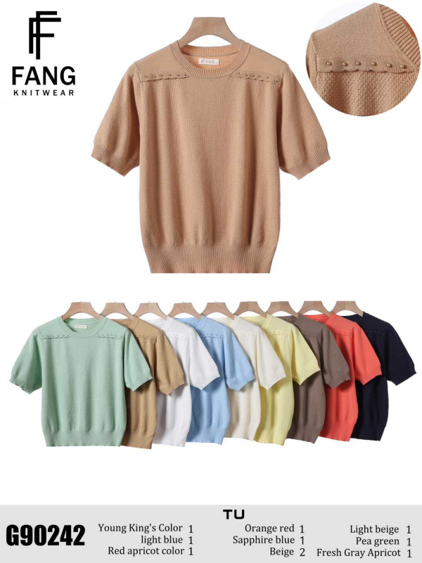  Bluzki damskie Roz Standard, Mix Kolor Paczka 10 szt