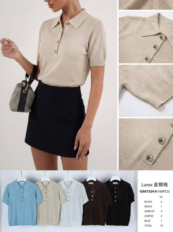 Bluzki damskie (Francja produkt) Roz Standard, Mix Kolor .Paczka 10 szt