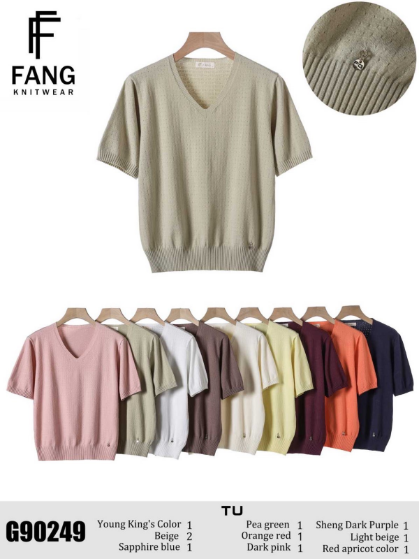  Bluzki damskie Roz Standard, Mix Kolor Paczka 10 szt