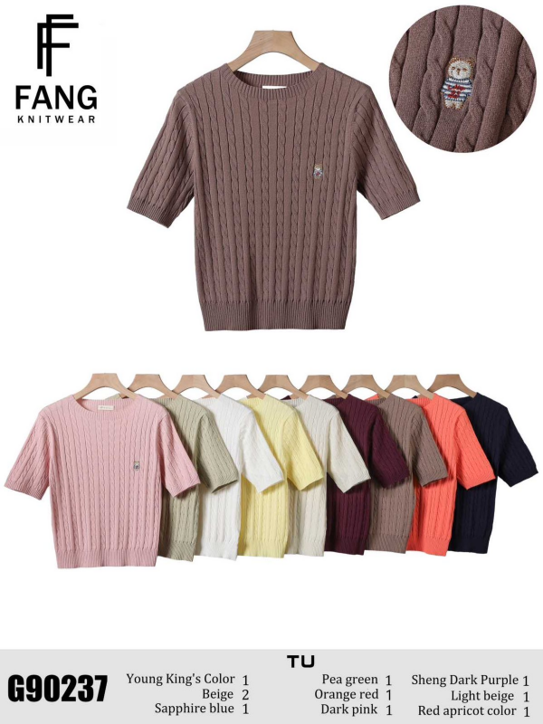  Bluzki damskie Roz Standard, Mix Kolor Paczka 10 szt